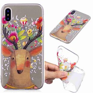 Painted TPU Protective Case For Huawei P30(Flower Deer)