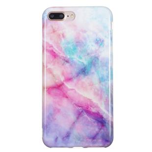 TPU Protective Case For iPhone 8 Plus & 7 Plus(Pink Green Marble)