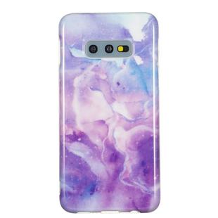 TPU Protective Case For Galaxy S10e(Purple Marble)
