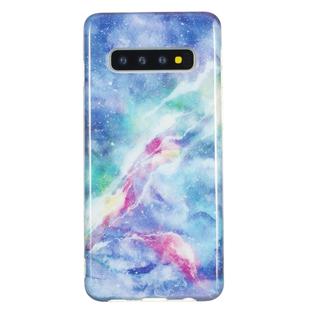TPU Protective Case For Galaxy S10 Plus(Blue Star)