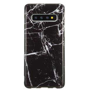 TPU Protective Case For Galaxy S10 Plus(Black Marble)
