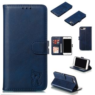 Leather Protective Case For iPhone 8 Plus & 7 Plus(Blue)