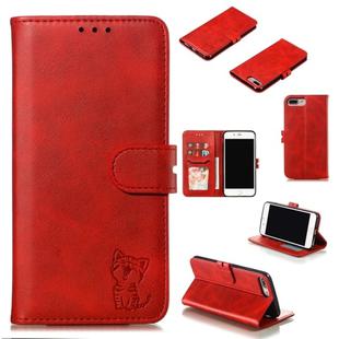 Leather Protective Case For iPhone 8 Plus & 7 Plus(Red)