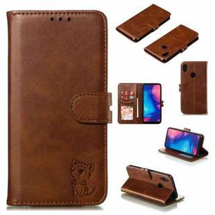 Leather Protective Case For Redmi Note 7(Brown)