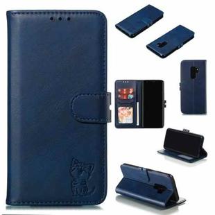Leather Protective Case for Galaxy S9 Plus(Blue)