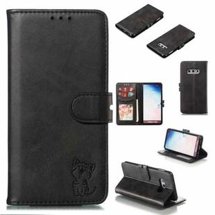 Leather Protective Case For Galaxy S10e(Black)