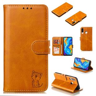 Leather Protective Case For Huawei P30 Lite(Yellow)