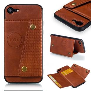 Leather Protective Case For iPhone SE 2020 & 8 & 7(Brown)