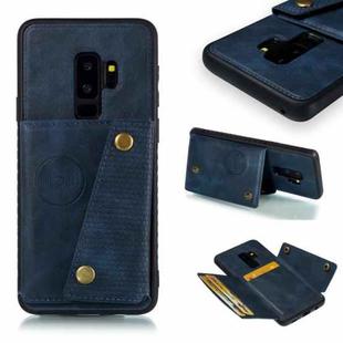 Leather Protective Case for Galaxy S9 Plus(Blue)