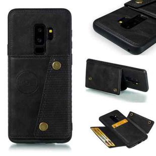 Leather Protective Case for Galaxy S9 Plus(Black)