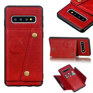 Leather Protective Case For Galaxy S10(Red)