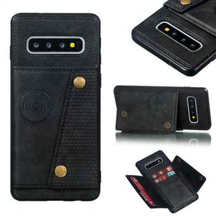 Leather Protective Case For Galaxy S10(Black)