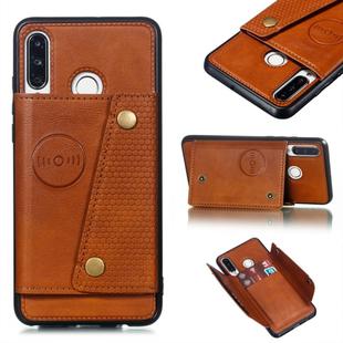 Leather Protective Case For Huawei P30 Lite(Brown)