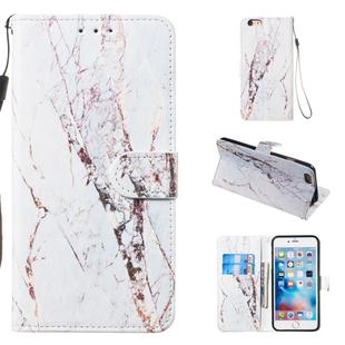 Leather Protective Case For iPhone 6 & 6s(White Marble)