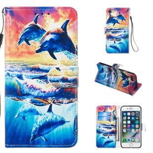 Leather Protective Case For iPhone SE 2020 & 8 & 7(Dolphin)
