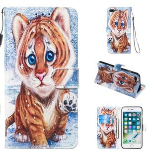 Leather Protective Case For iPhone 8 Plus & 7 Plus(Tiger)