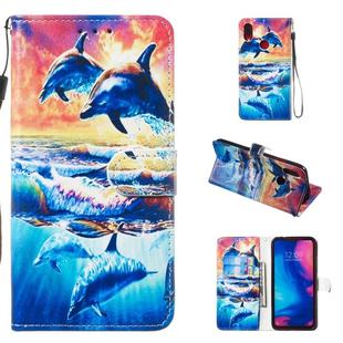 Leather Protective Case For Redmi Note 7(Dolphin)
