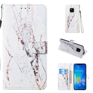 Leather Protective Case For Huawei Mate 20 Pro(White Marble)