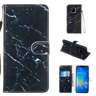 Leather Protective Case For Huawei Mate 20 Pro(Black Marble)