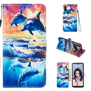 Leather Protective Case For Huawei P30 Lite(Dolphin)
