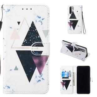 Leather Protective Case For Huawei P30 Pro(Trigonal Marble)