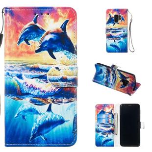 Leather Protective Case For Galaxy S9(Dolphin)
