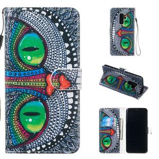 Leather Protective Case for Galaxy S9 Plus(Green Eyes)