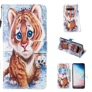 Leather Protective Case For Galaxy S10 Plus(Tiger)