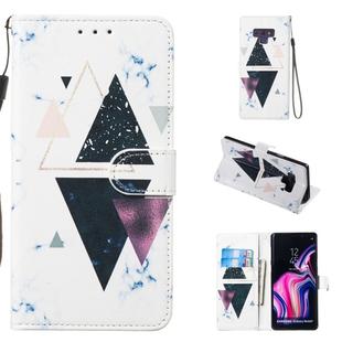Leather Protective Case For Galaxy Note9(Trigonal Marble)