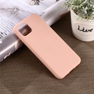 Solid Color Liquid Silicone Shockproof Full Coverage Case for Google Pixel 4 (Pink)