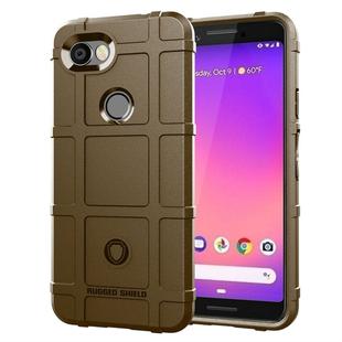 Full Coverage Shockproof TPU Case for Google Pixel 3 Lite (Brown)