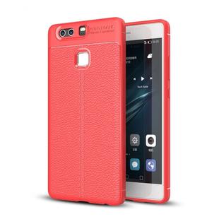 For Huawei  P9 Plus Litchi Texture TPU Protective Case (Red)