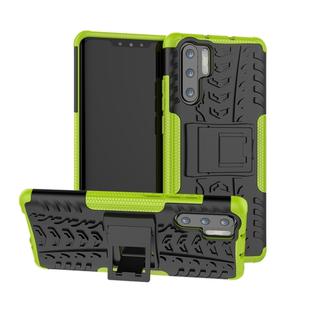 Tire Texture TPU+PC Shockproof Case for Huawei P30 Pro, with Holder (Green)