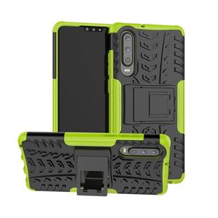 Tire Texture TPU+PC Shockproof Case for Huawei P30, with Holder (Green)