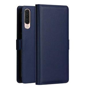 DZGOGO MILO Series PC + PU Horizontal Flip Leather Case for Huawei P30, with Holder & Card Slot & Wallet (Blue)