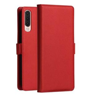 DZGOGO MILO Series PC + PU Horizontal Flip Leather Case for Huawei P30, with Holder & Card Slot & Wallet (Red)