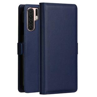 DZGOGO MILO Series PC + PU Horizontal Flip Leather Case for Huawei P30 Pro, with Holder & Card Slot & Wallet (Blue)