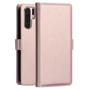 DZGOGO MILO Series PC + PU Horizontal Flip Leather Case for Huawei P30 Pro, with Holder & Card Slot & Wallet (Rose Gold)