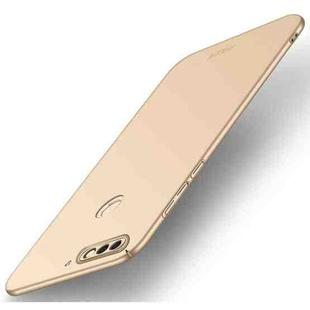 MOFI for Huawei Honor Play 7C Frosted PC Ultra-thin Edge Fully Wrapped Protective Back Cover Case(Gold)