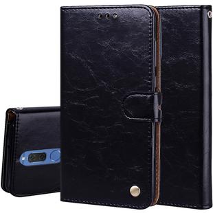 For Huawei Mate 10 Lite & Nova 2i Business Style Oil Wax Texture Horizontal Flip Leather Case with Holder & Card Slots & Wallet(Black)