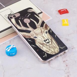 For Huawei Enjoy 7S /  P Smart Noctilucent Deer Pattern TPU Soft Case