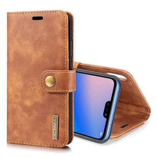 Crazy Horse Texture Flip Detachable Magnetic Leather Case for Huawei P20 Lite, with Holder & Card Slots & Wallet(Brown)