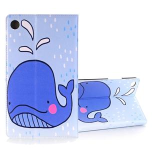 Shockproof Whale Pattern Horizontal Flip Leather Case for Huawei MediaPad M5 8 inch,  with Wallet & Holder & Card Slots & Photo Frame