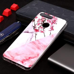 Marble Pattern Soft TPU Case For Huawei Y6 (2018)(Plum Blossom)