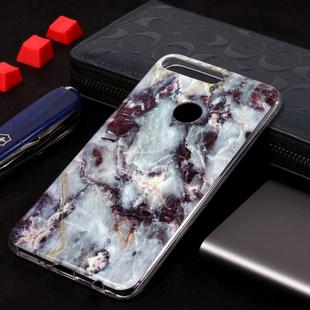 Marble Pattern Soft TPU Case For Huawei Y7 Prime (2018)(Grey)