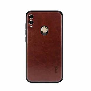 MOFI Shockproof TPU + PC + Leather Pasted Case for Huawei Honor 8X(Dark Brown)