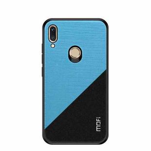 MOFI Shockproof TPU + PC + Cloth Pasted Case for Huawei Nova 3(Blue)