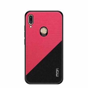 MOFI Shockproof TPU + PC + Cloth Pasted Case for Huawei Nova 3(Red)