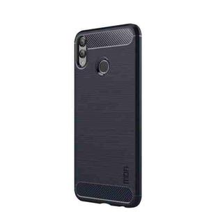 MOFI Brushed Texture Carbon Fiber Soft TPU Case for Huawei Honor 8X Max (Blue)