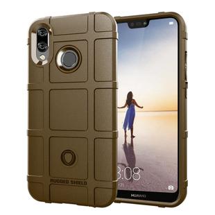 Full Coverage Shockproof TPU Case for Huawei P20 Lite / Nova 3e (Brown)